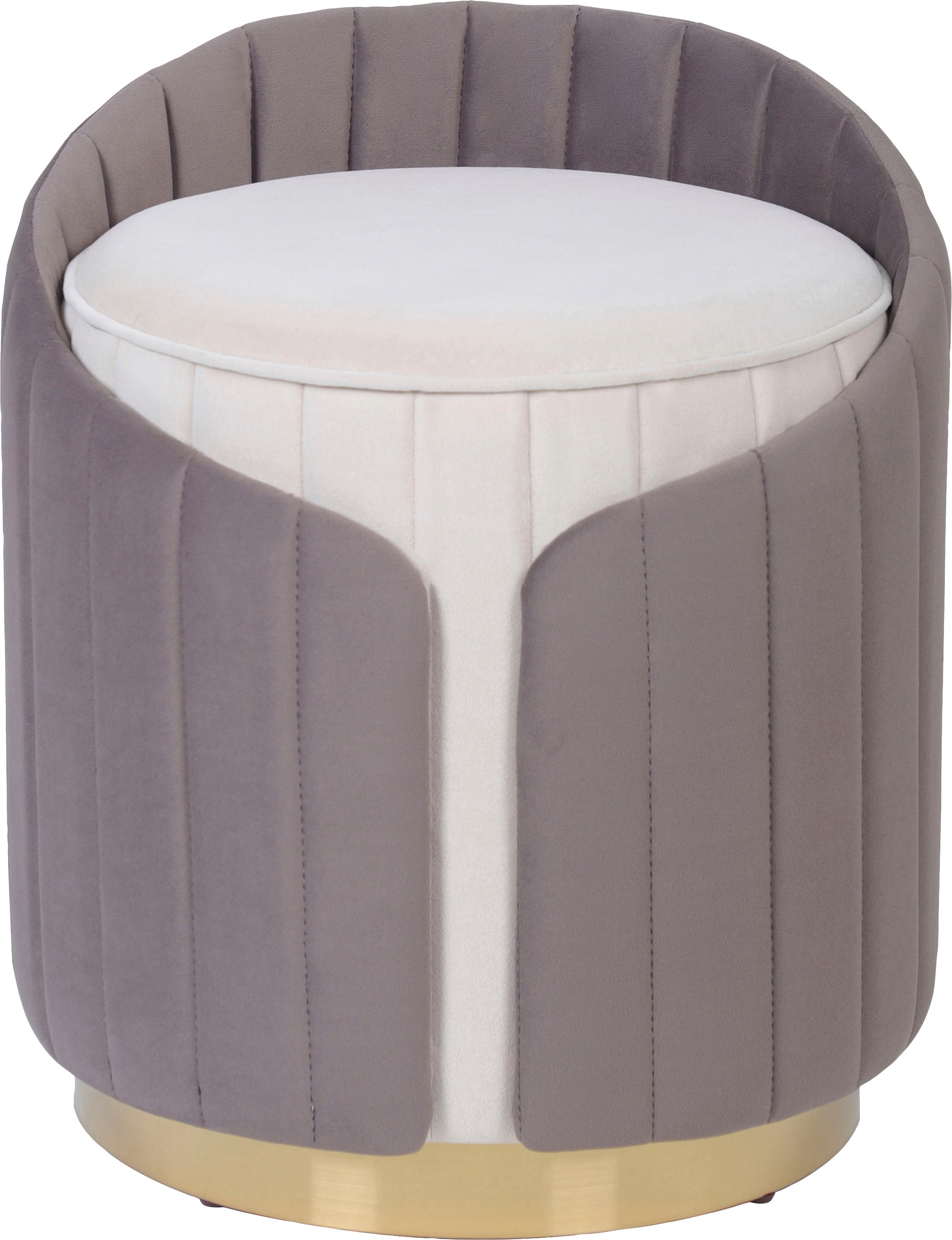 Kayoom Sitzhocker »Hocker Corin 145, Modernes Design, Komfortabel mit Rückenstütze« 1 Stk. tlg. zweifarbig, modern, komfortable Rückenstütze,
