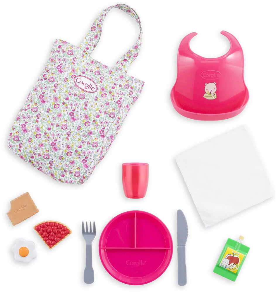 BB36 -42 GRAND COFFRET REPAS - POUR POUPON 36 ET 42CM - COROLLE ACCESSOIRES