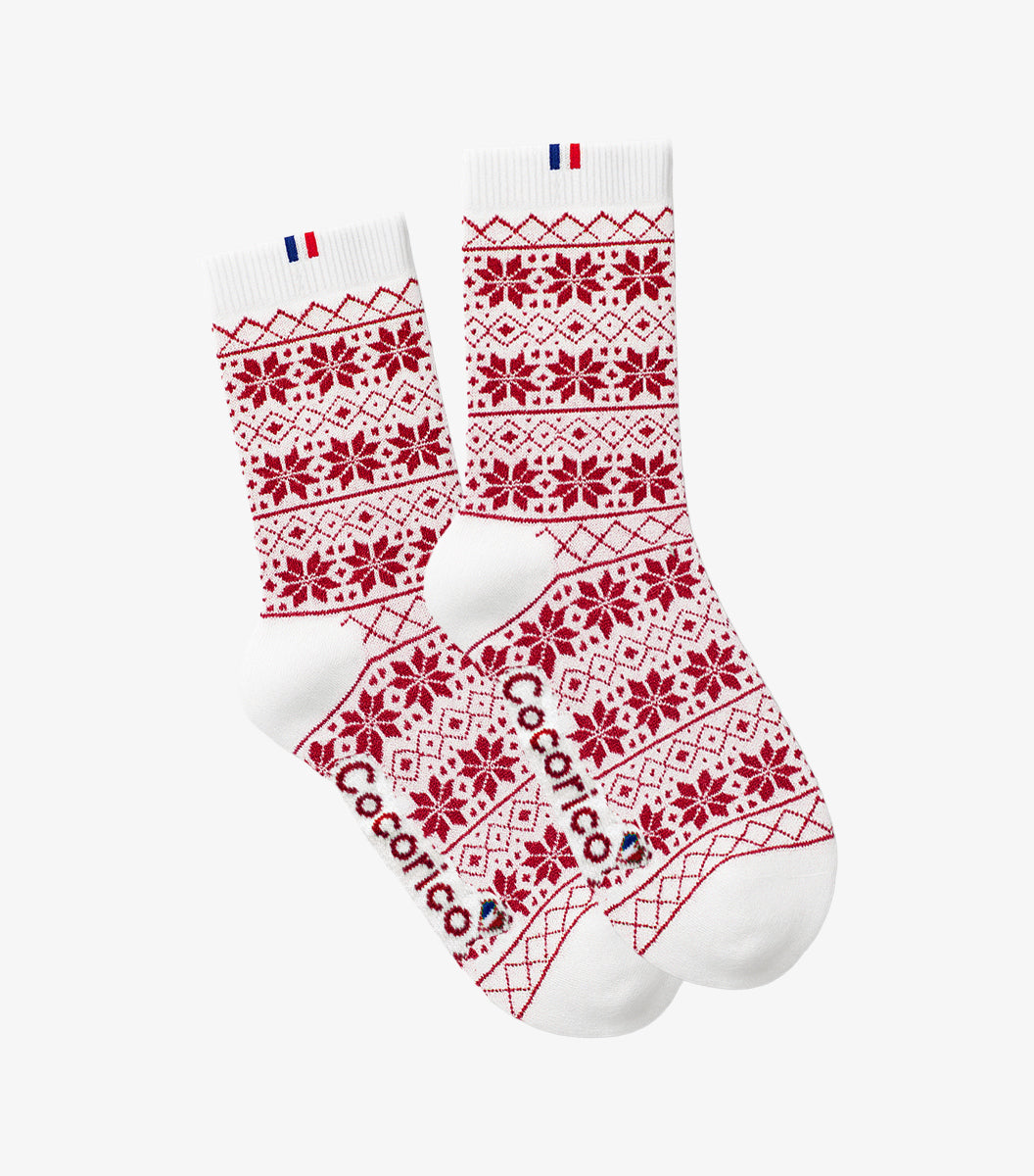 Chaussettes Femme de Noël Rouge