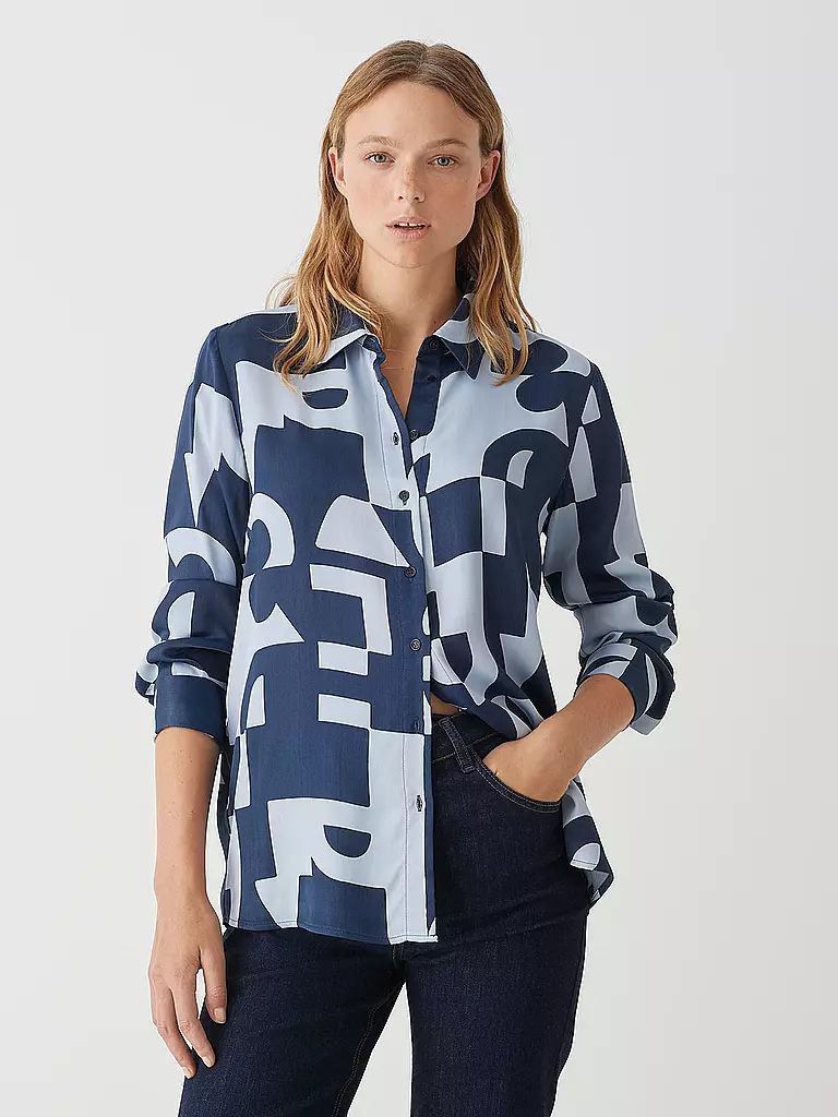 OPUS Bluse FALKINA BOLD dunkelblau