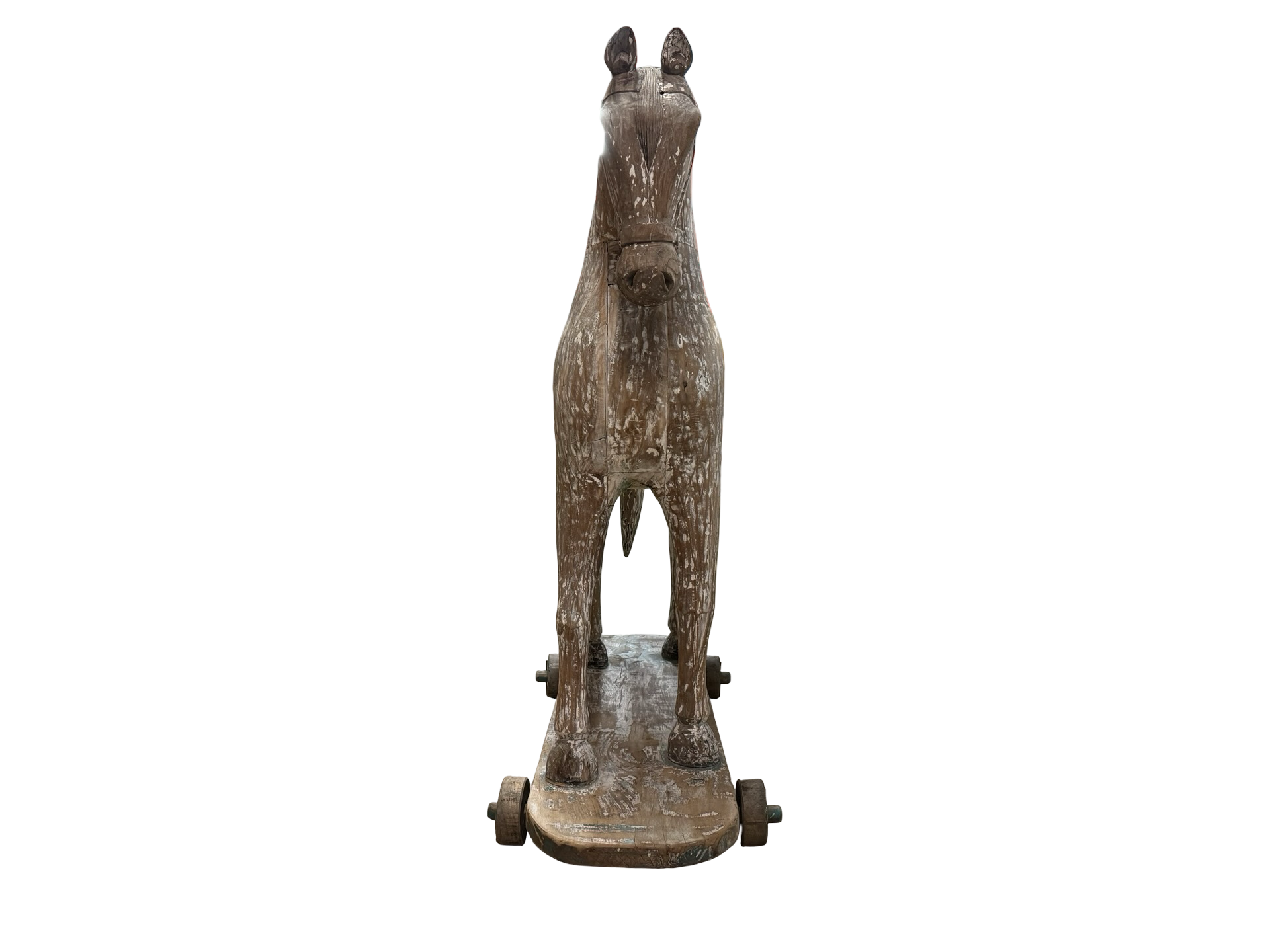 Decoratie houten paard groot