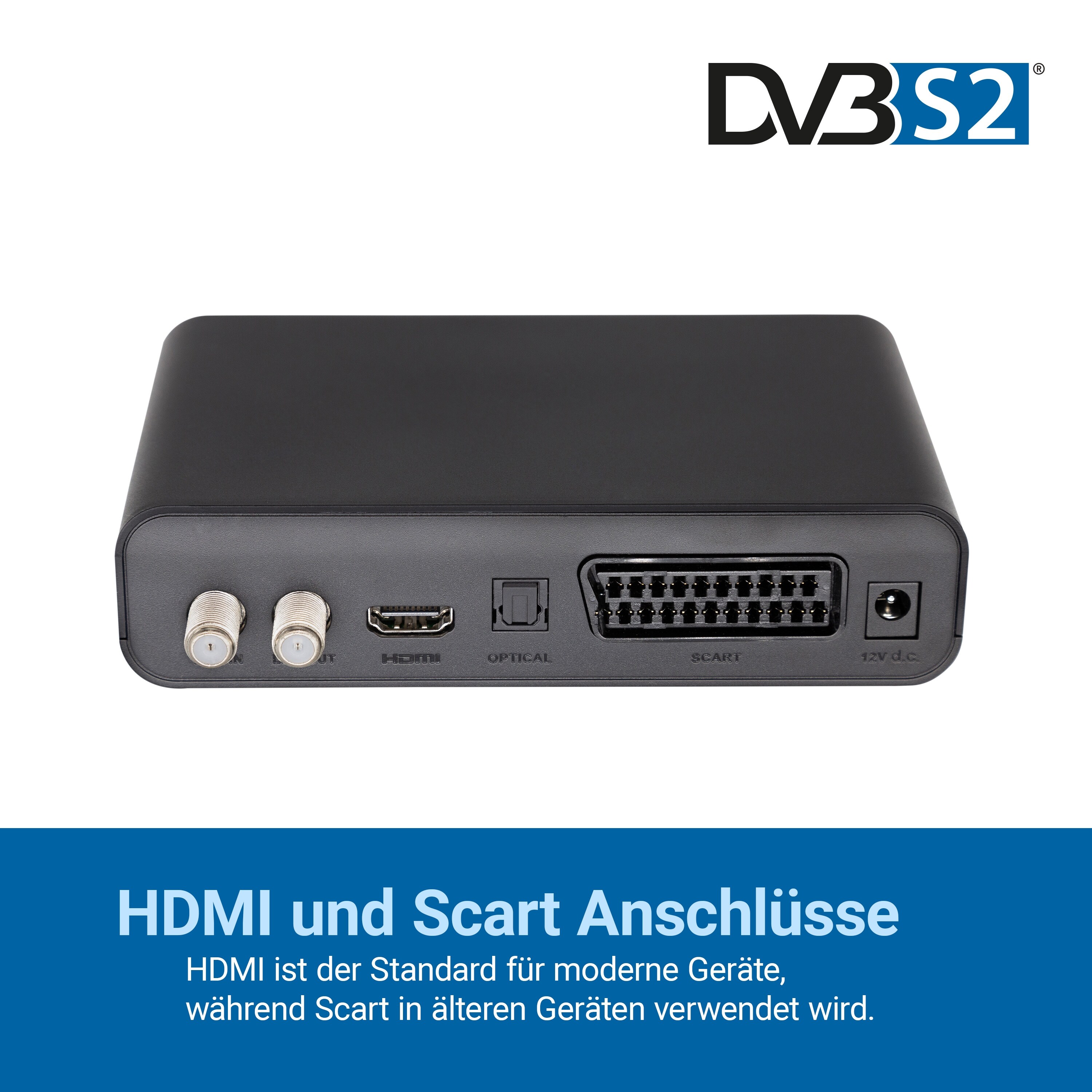 Humax HD Fox Digitaler Satellitenreceiver, HDMI, SCART, 12V, PVR-Ready