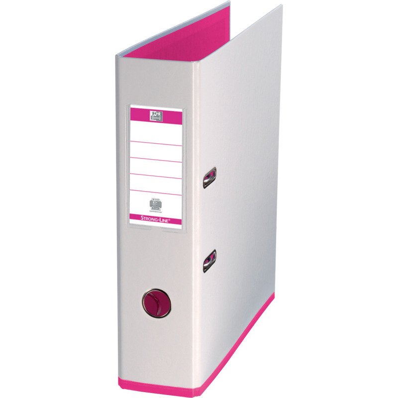 Classeur à levier plastifié Oxford My Colour A4 maxi - Dos 8 cm couleurs assorties