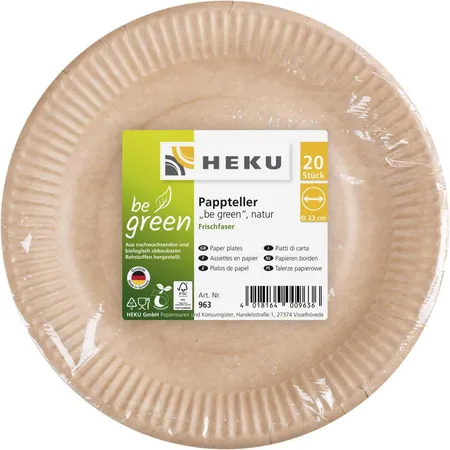 Heku Pappteller be green 20 Stück