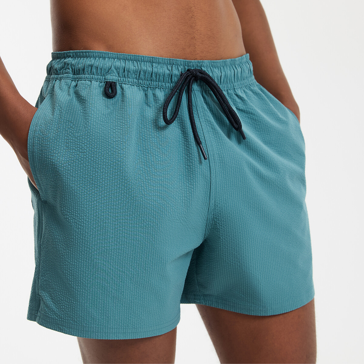COLEÇÕES LA REDOUTE<br>Shorts de banho em seersucker
