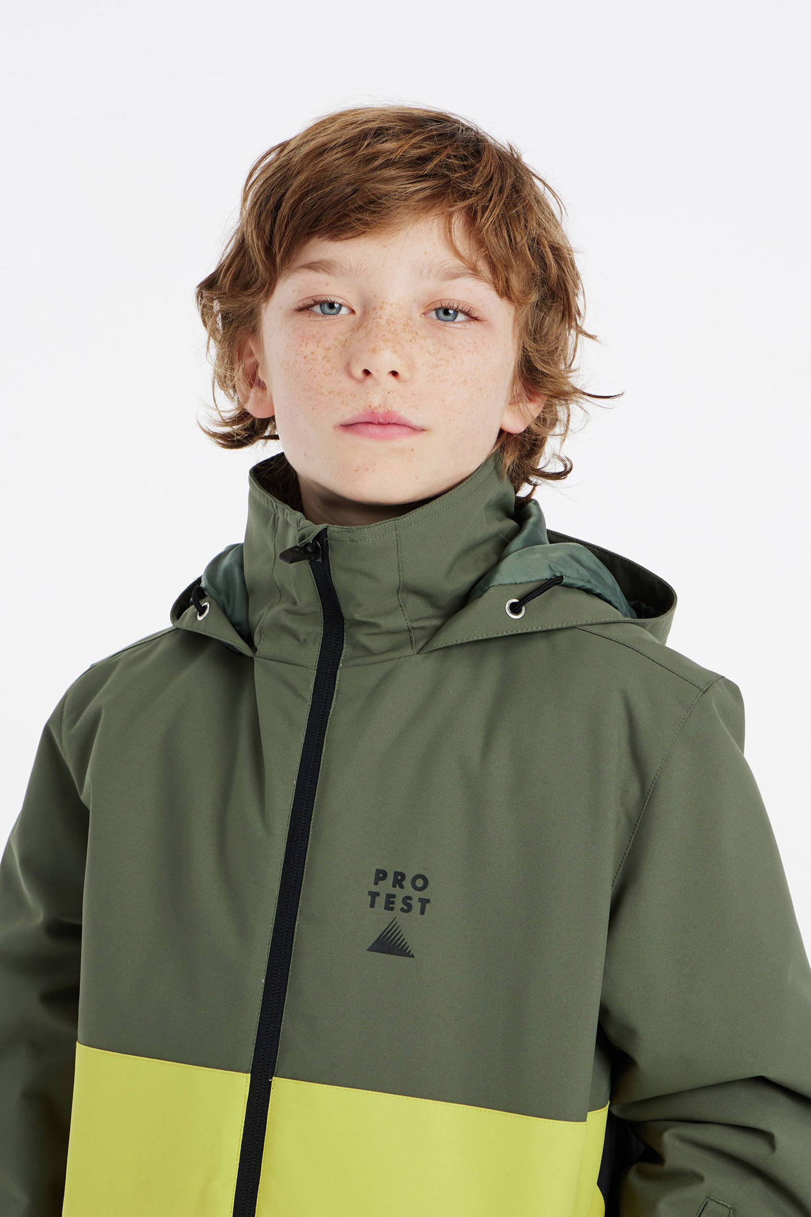 Protest ski-jack PRTSKIMMER JR groen/limegroen/zwart
