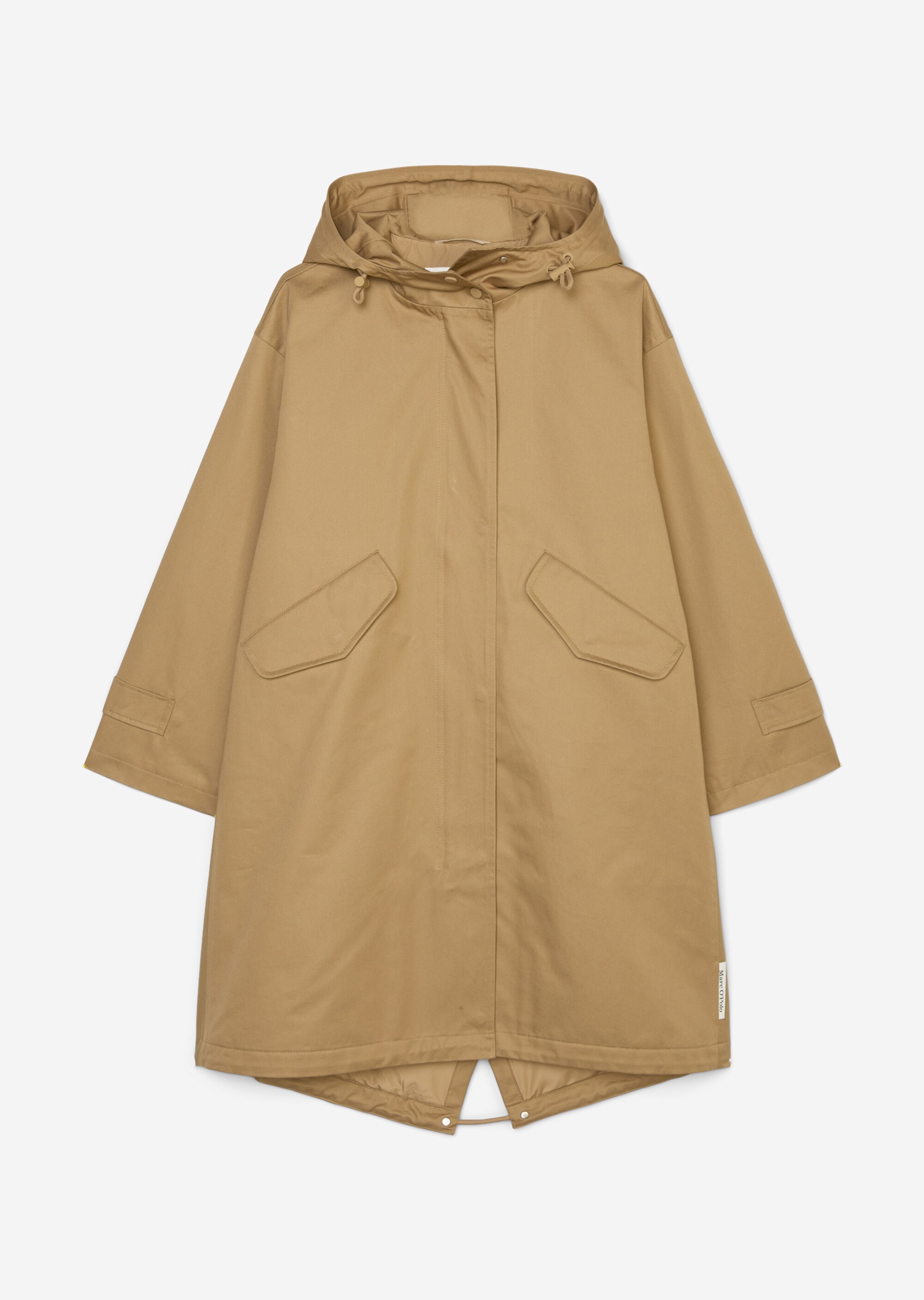 Leicht wattierter Parka mit fixierter Kapuze regular mit wasserabweisender Oberfläche