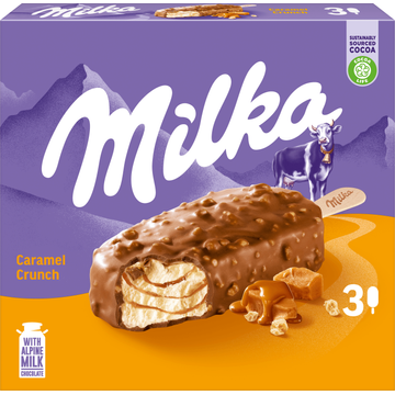 Milka Caramel Crunch Stick 3 x 90 ml