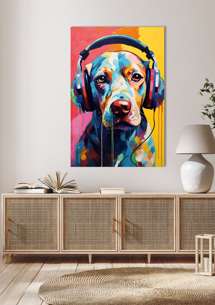 Acrylglasbild DOGGY SOUND