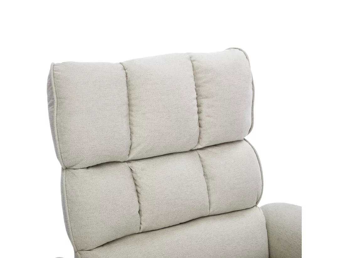 Fauteuil electrique avec télécommande - avec sac de rangement - Beige