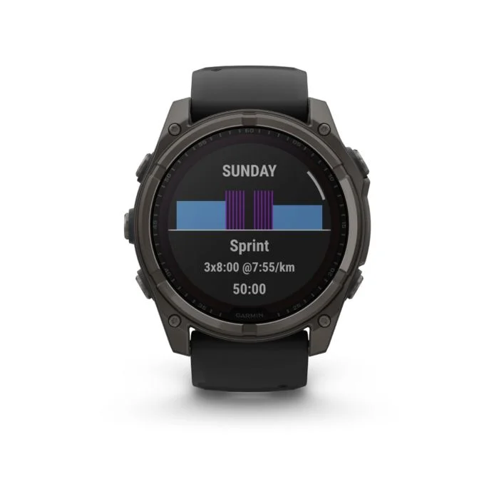 Garmin Unisex Ure fēnix® 8 - 47 mm Solar Sapphire Sort