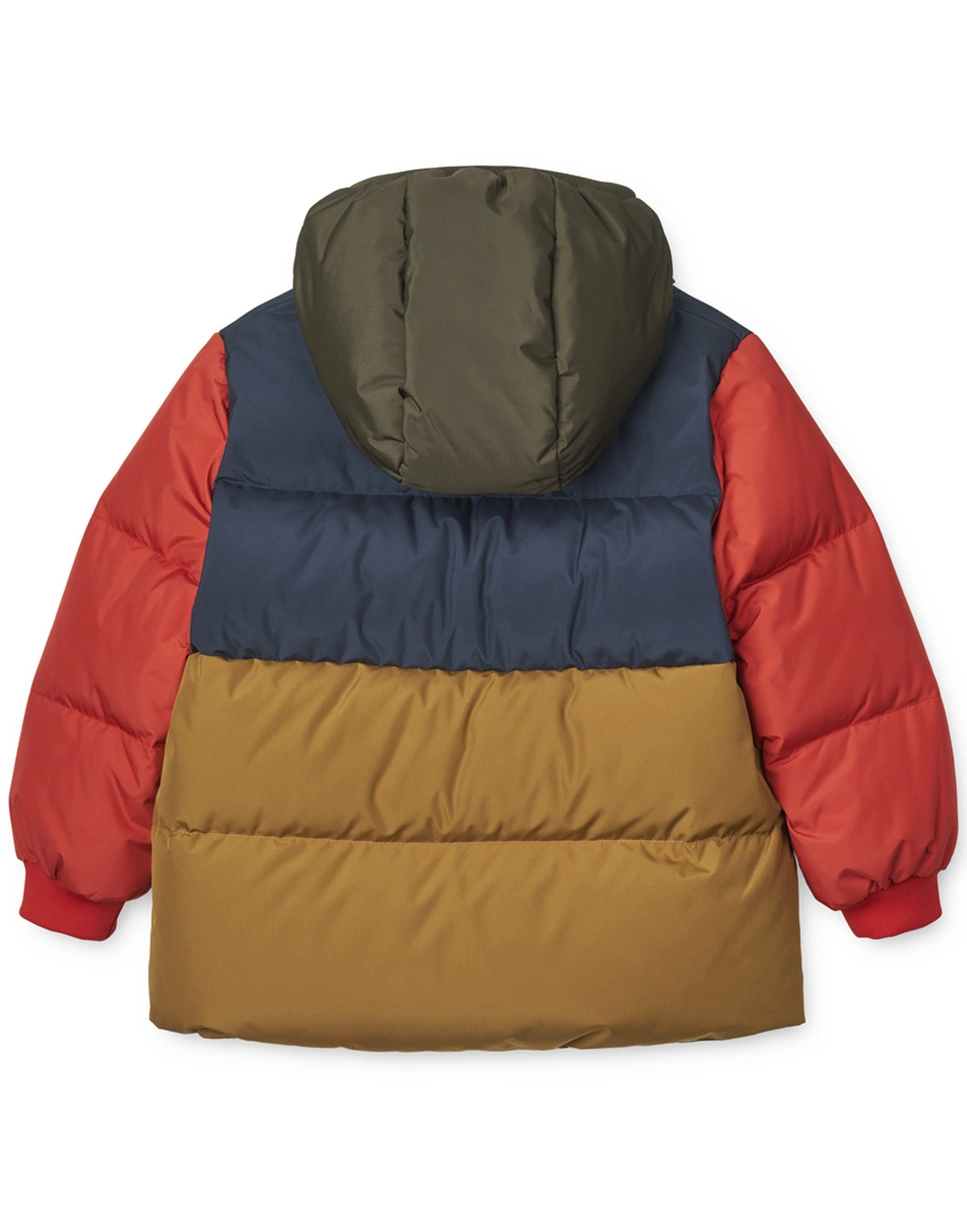 Daunen-Steppjacke PALLE in brown/multi
