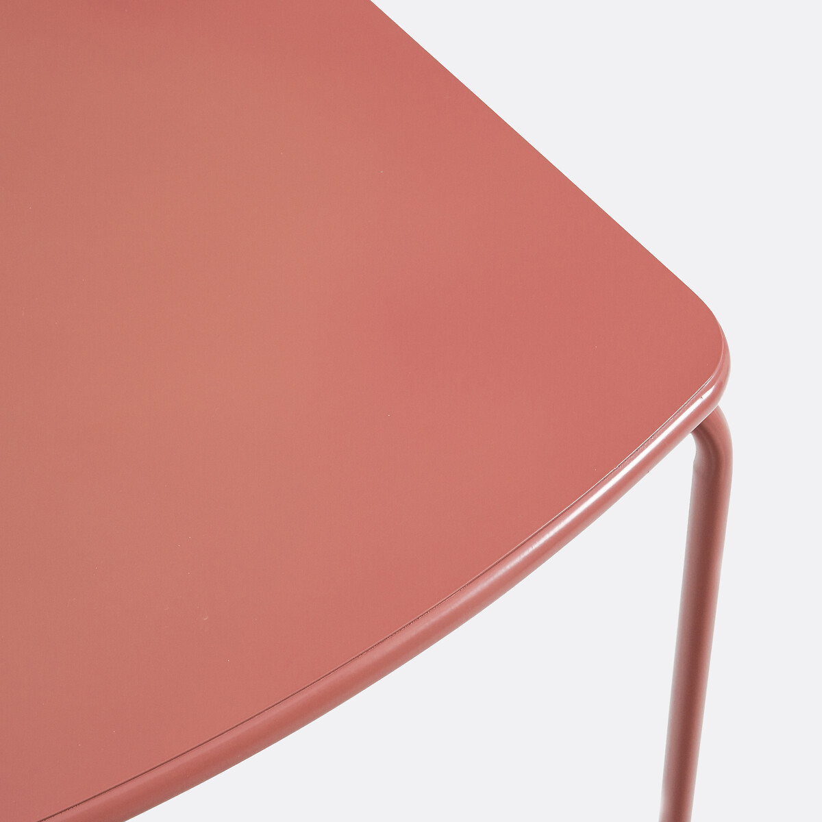 LA REDOUTE INTERIEURS<br>Mesa quadrada de metal para jardim, Dune