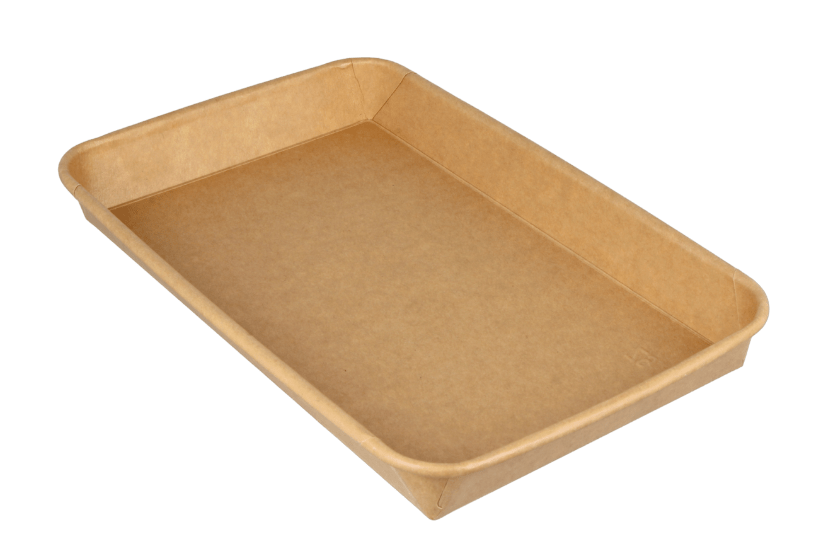 Sushi tray karton TA-09 + deksel 240x150x25 Kraft