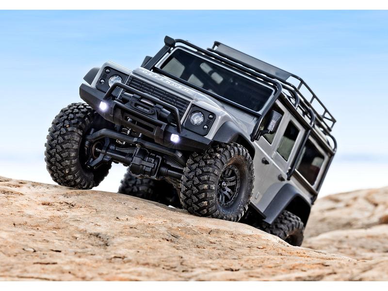 Traxxas Scale Crawler TRX-4M Land Rover Defender Silber, RT TRX-4 Performance im Mini-Format