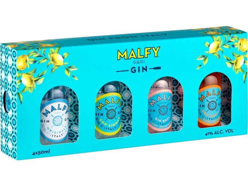 Malfy Gin Tasting Set 4 x 5 cl Set mit Spirituosen auf Basis von Wacholder