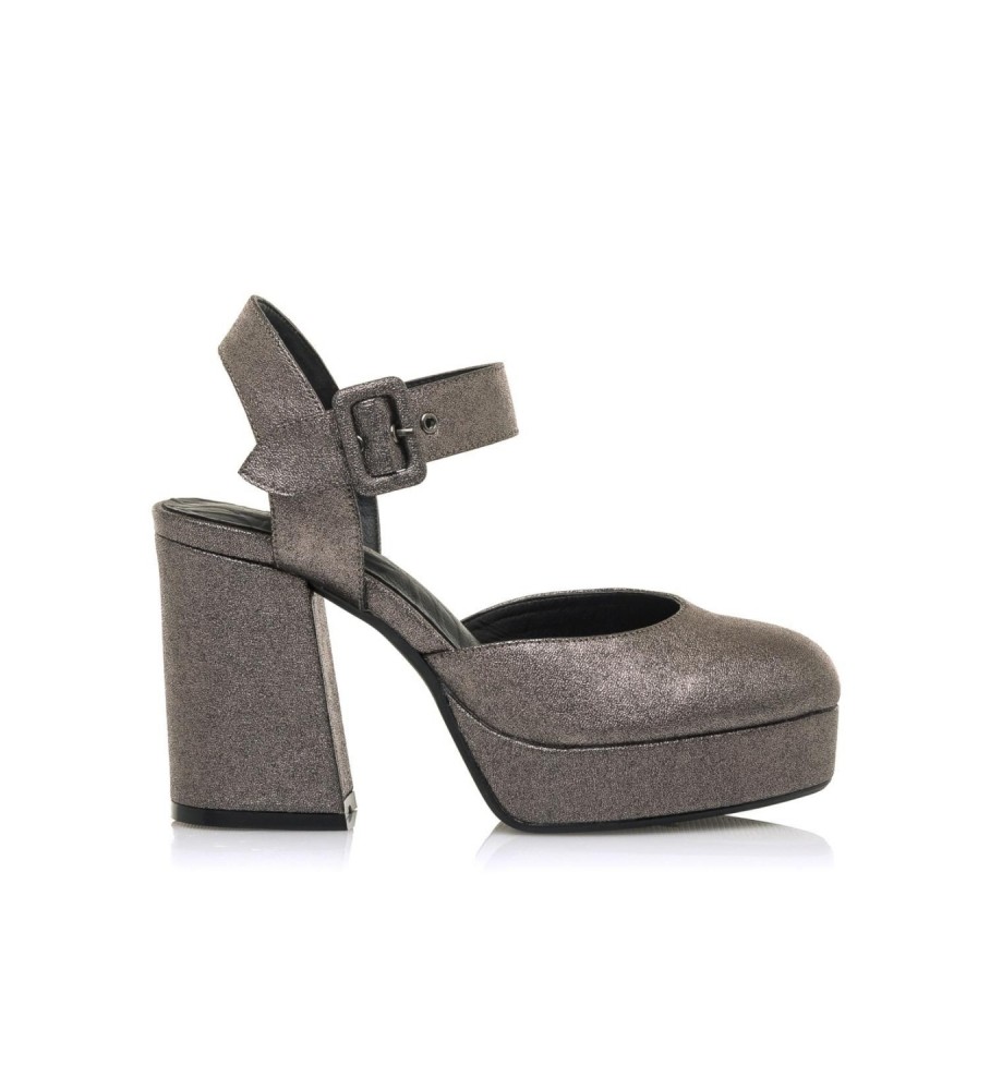 Sapatos Mustang New Naomi Cinza - Salto de 6cm -