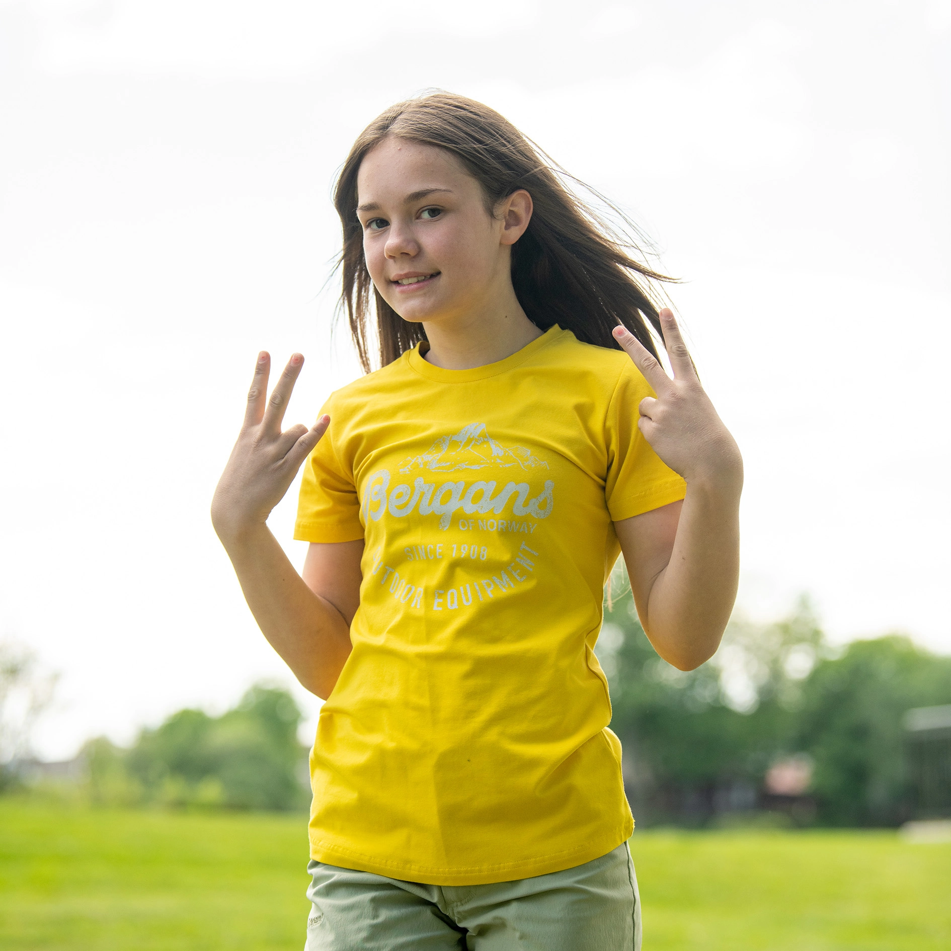 Classic Youth Girl Tee Waxed Yellow