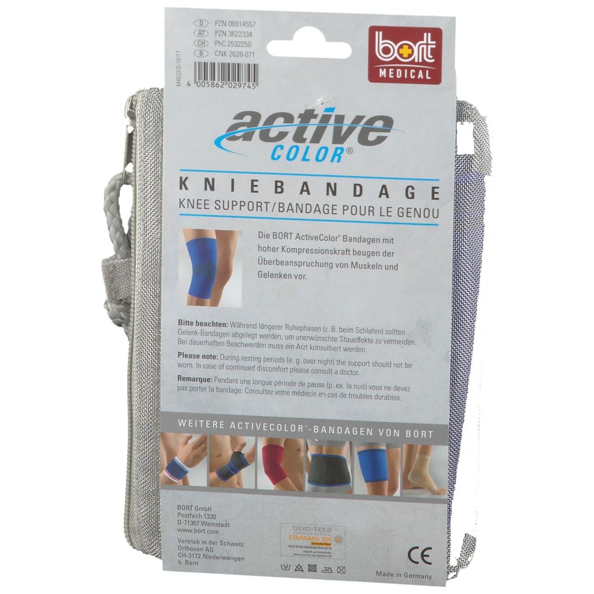 BORT ActiveColor® Kniebandage Gr. XL blau