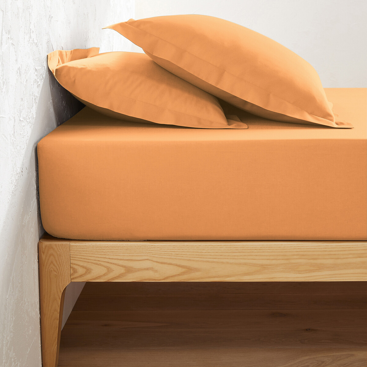 LA REDOUTE INTERIEURS<br>Lençol de baixo liso em tecido tergal, bainha de 25 cm, Scenario