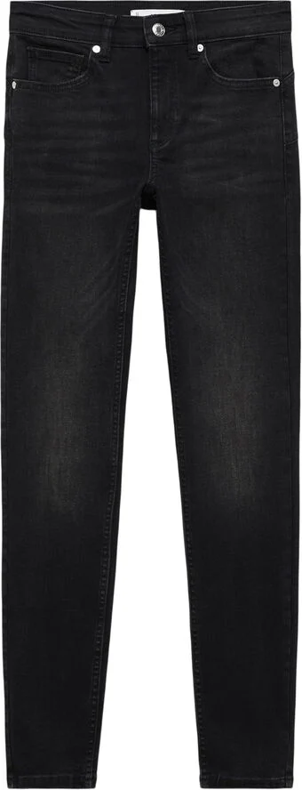 MANGO Mid-rise skinny Pushup jeans Open grey