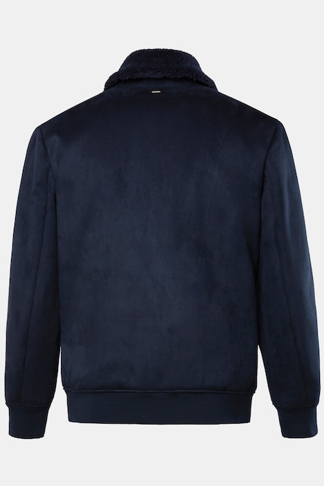 JP AWARE Bomberjacke, Lederoptik, Teddyfutter, GRS-zertifizierte Materialien, bis 7 XL