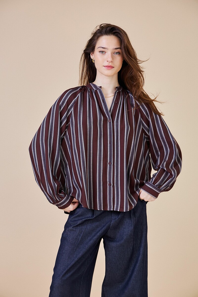 ATÉ BREVE<br>Blusa listrada
