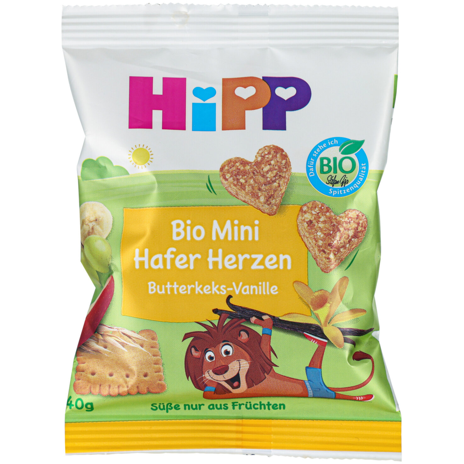 Hipp Mini Hafer Herz Butterkeks Vanille 3+ Jahre