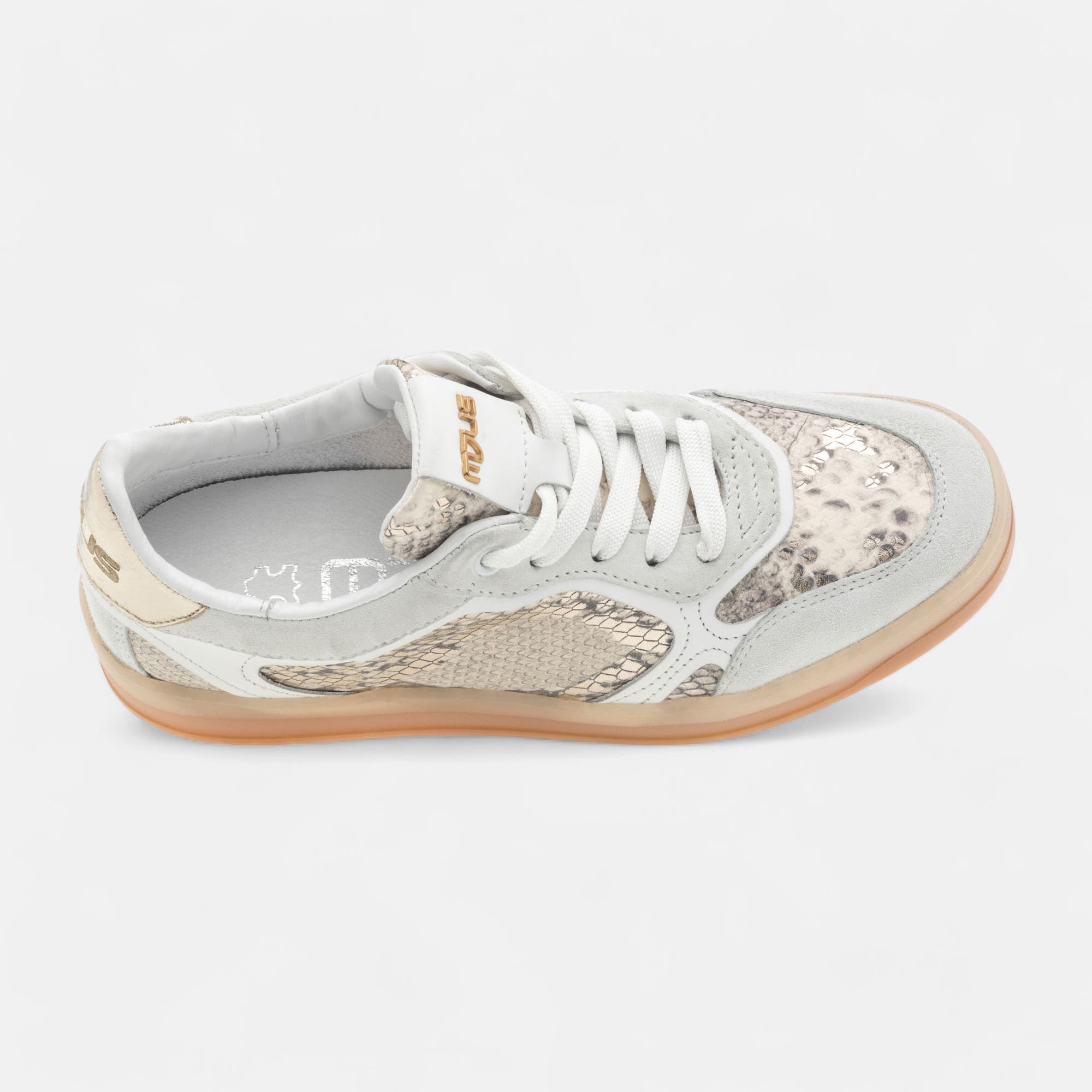 Baskets basses Femme en cuir blanc