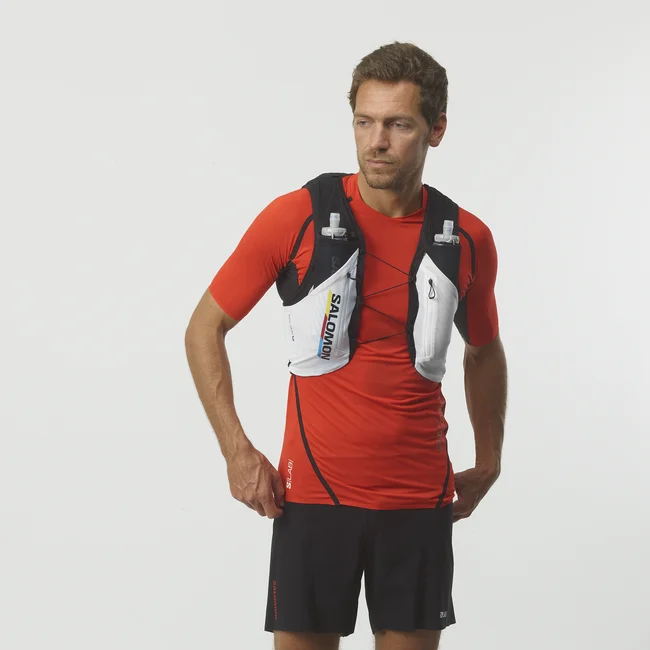 ADV SKIN 12 RACE FLAG  Laufweste mit Flasks Unisex BLACK/WHITE