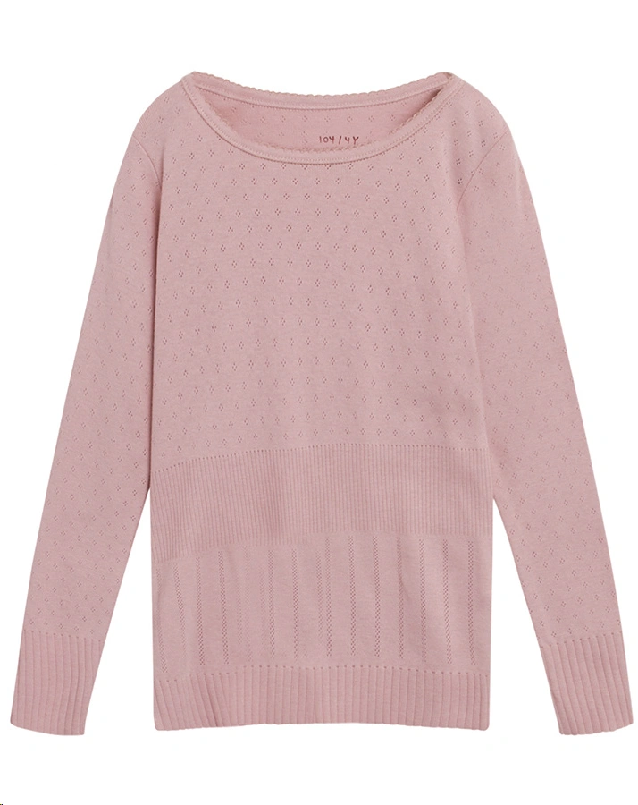 Langarmshirt BASIC DORIA MINI in pale mauve