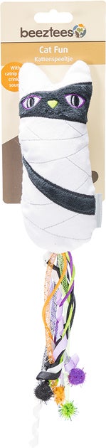 Beeztees kattenspeeltje mummy wit / zwart 35 x 7 x 3,5 cm