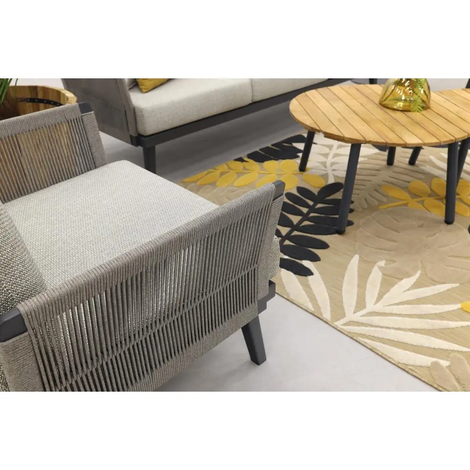 Durban/Mindo stoel-bank loungeset - 5-delig
