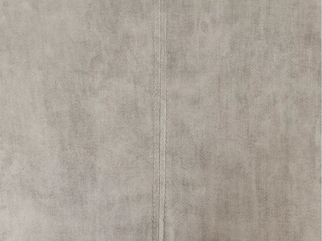 Lot de 6 chaises avec accoudoirs en tissu et métal noir - Beige - KADIJA