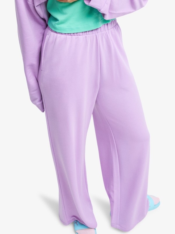 Surfing By Sunlight Pantalon de jogging à jambes larges Violet Femme