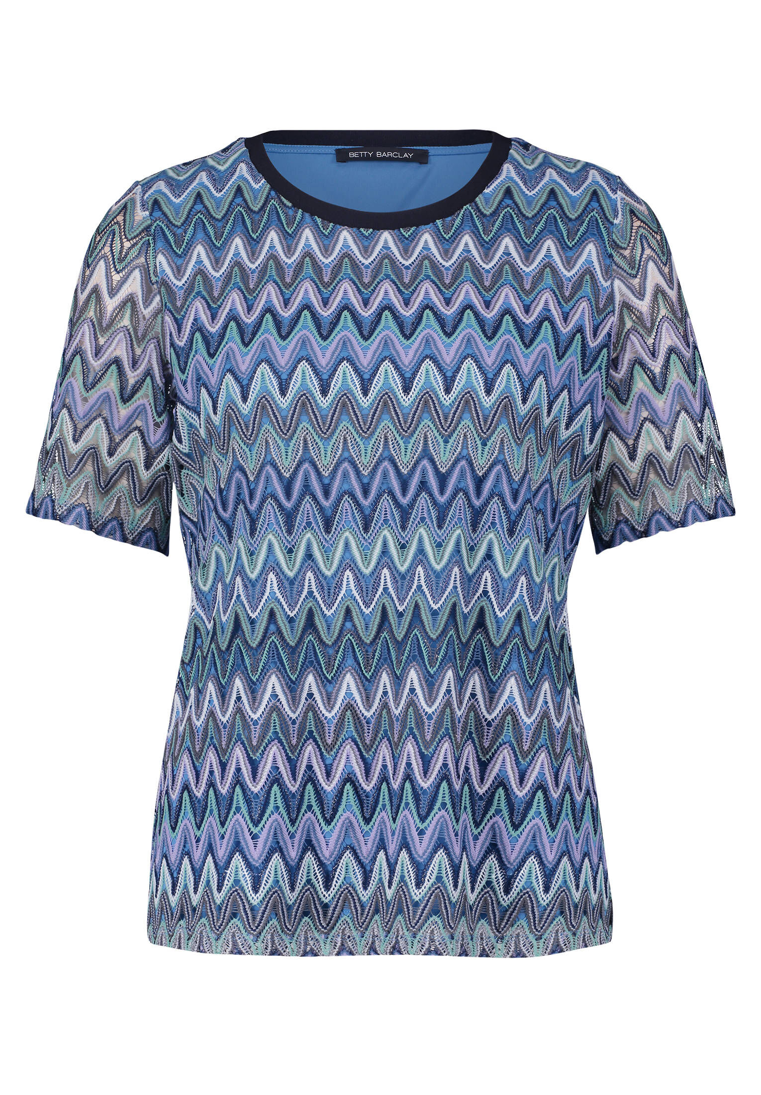 Betty Barclay| Damen Spitzenshirt mit Rippbündchen