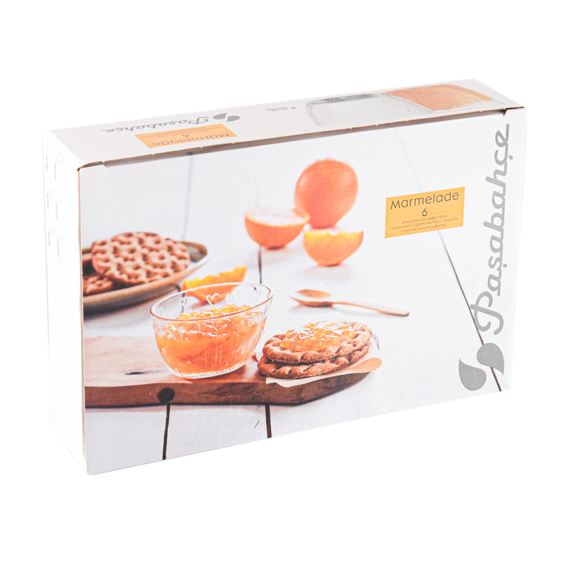 Lot de 6 coupelles 'Marmelade' transparentes