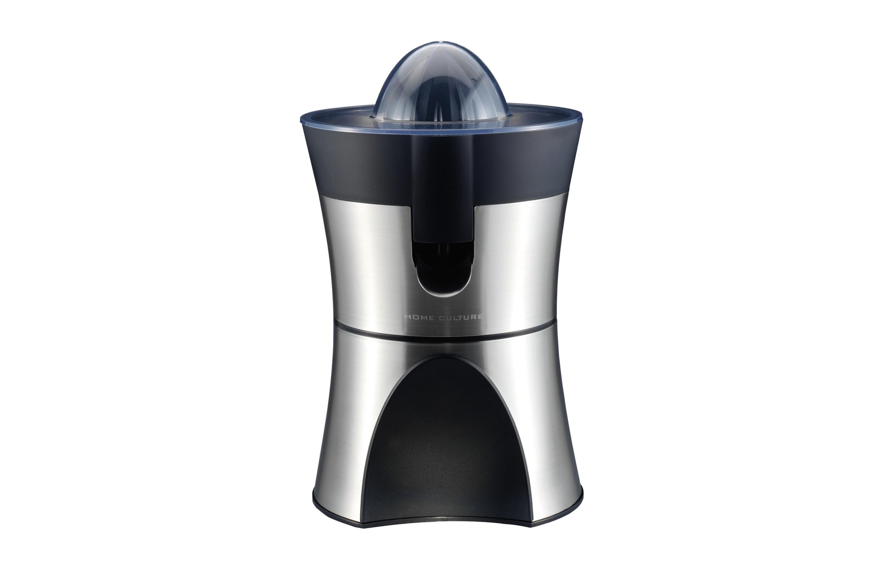 Saftpresse Home Culture Schwarz/SilberPresskegel für Zitrusfrüchte