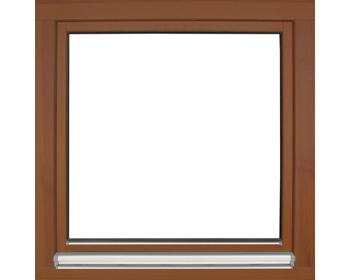 Enkelvoudig houten raam ARON Renova, grenen, gelakt S30, kastanje, 800x600 mm, DIN links