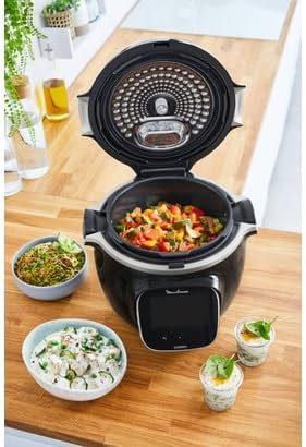 Moulinex Cookeo Touch Multicooker, intelligent, Hochdruck Touch Connect WiFi Schwarz