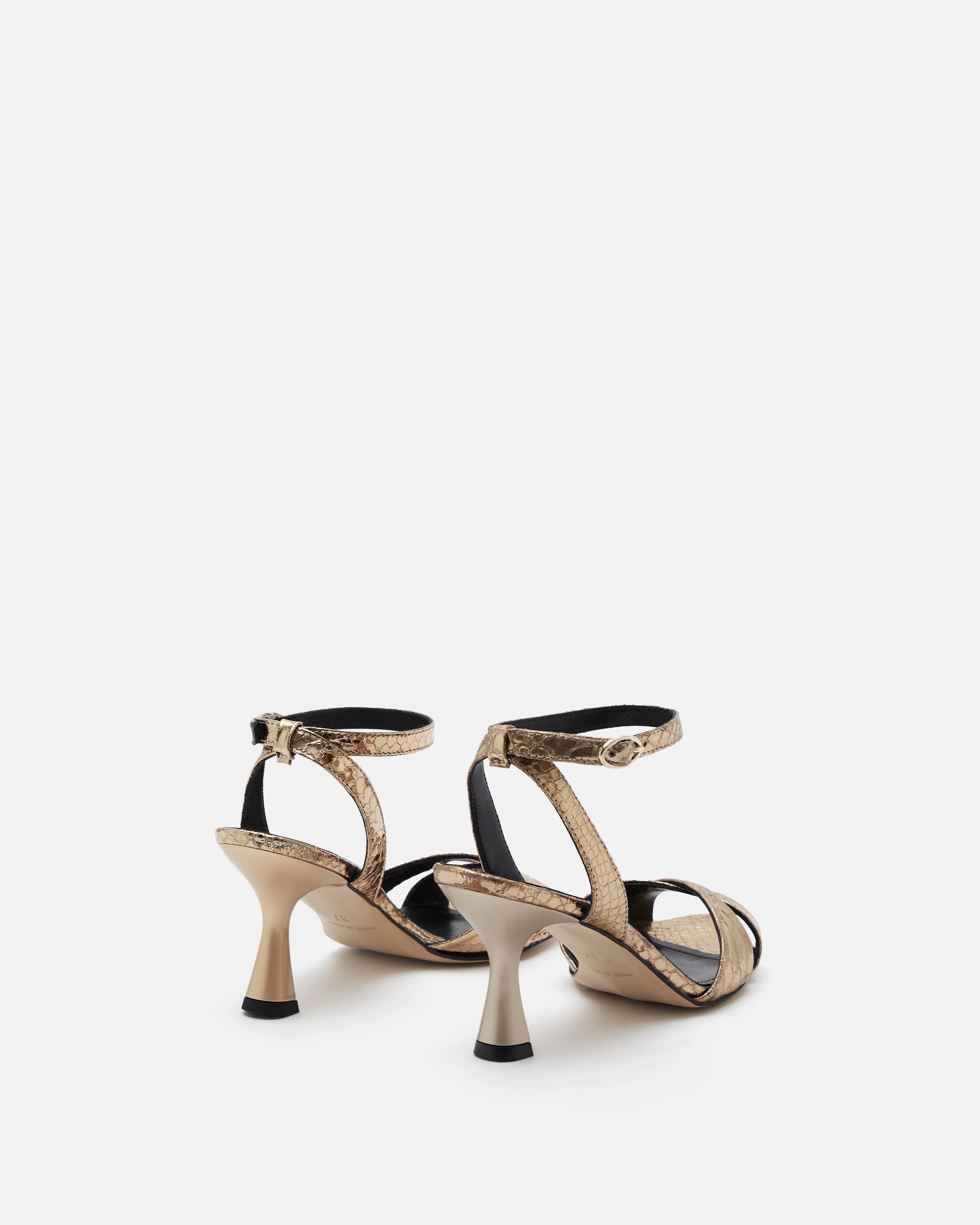 SANDALES NOEMIE/MET PLATINE
