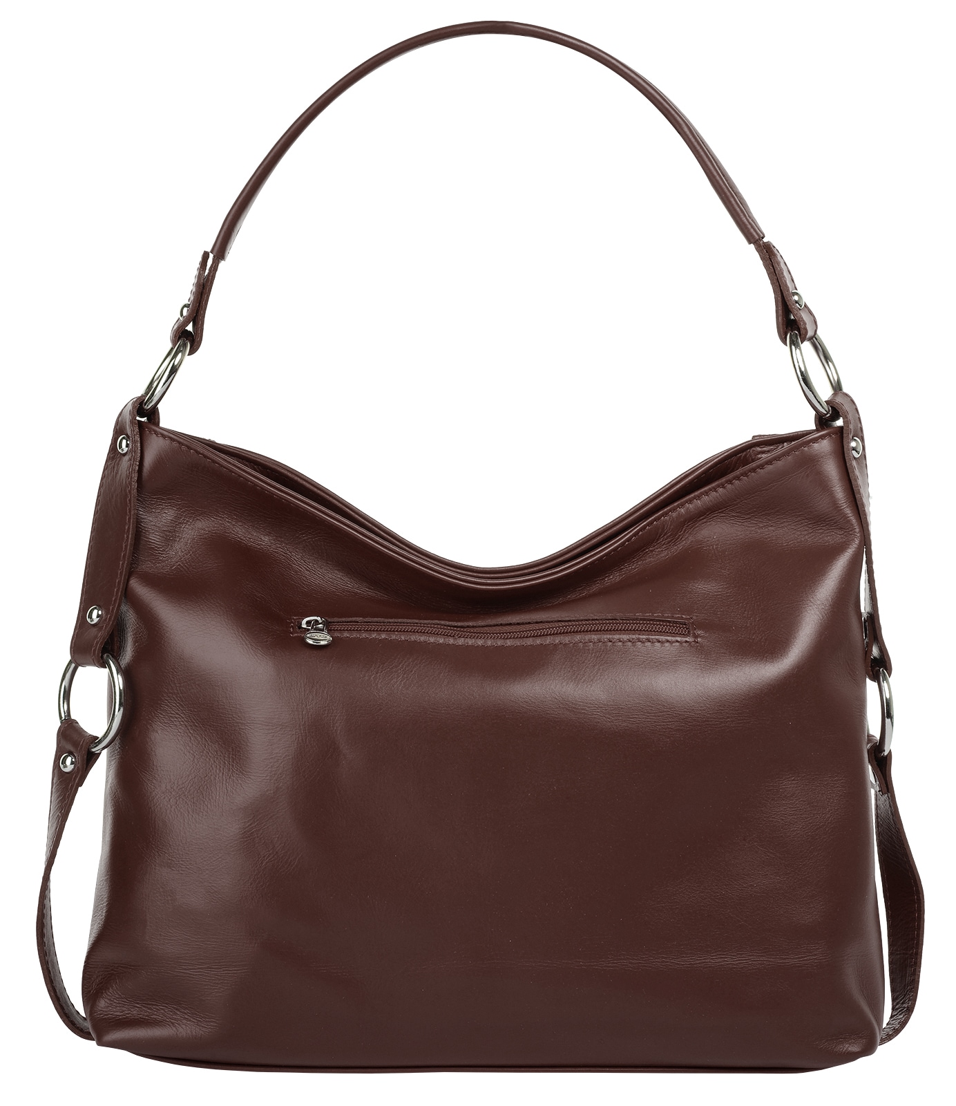 Samantha Look Henkeltasche echt Leder, Made in Italy