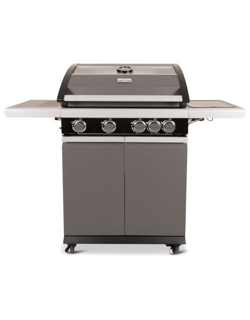 Patton Patio Pro Chef - Multi Grill 4+ Gasbarbecue - Barbecue - 54x133x113 cm 36 kg Grijs Zwart Geschikt Voor 6-10 Personen