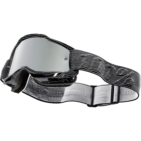 100% - Masque Accuri 2 Silo - Silver Flash Mirror Noir / Blanc