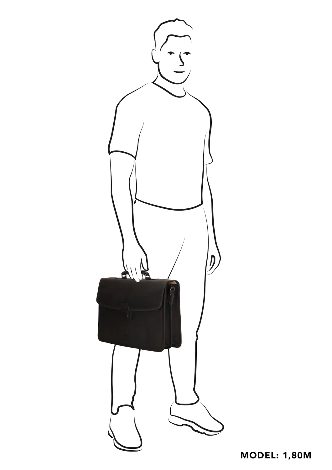 Micmacbags Oklahoma Laptoptas 13,3 inch Zwart