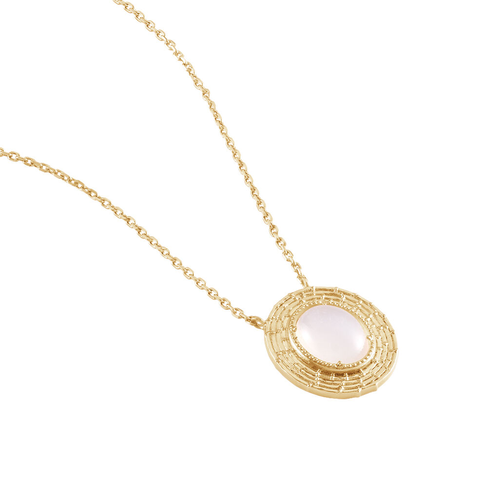 Collier Linna Plaqué Or Jaune Pierre De Lune