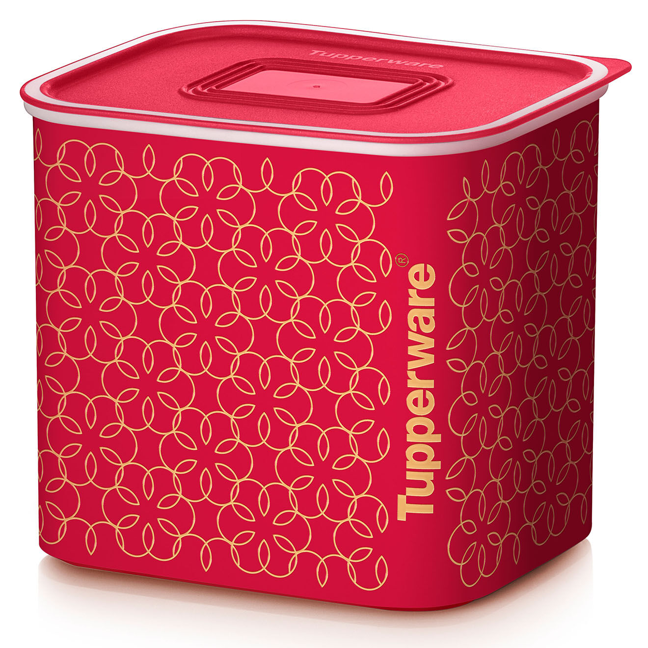 Tupperware Boite de conservation avec couvercle rouge - 2.1L