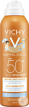 Vichy Capital Soleil Brume Anti-Sable Enfants IP50+ Peau Sensible Flacon Spray 200ml