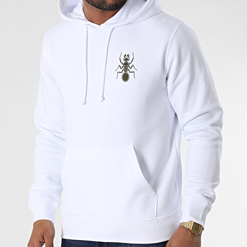 Sweat Capuche Original Spirit Blanc Vert Kaki