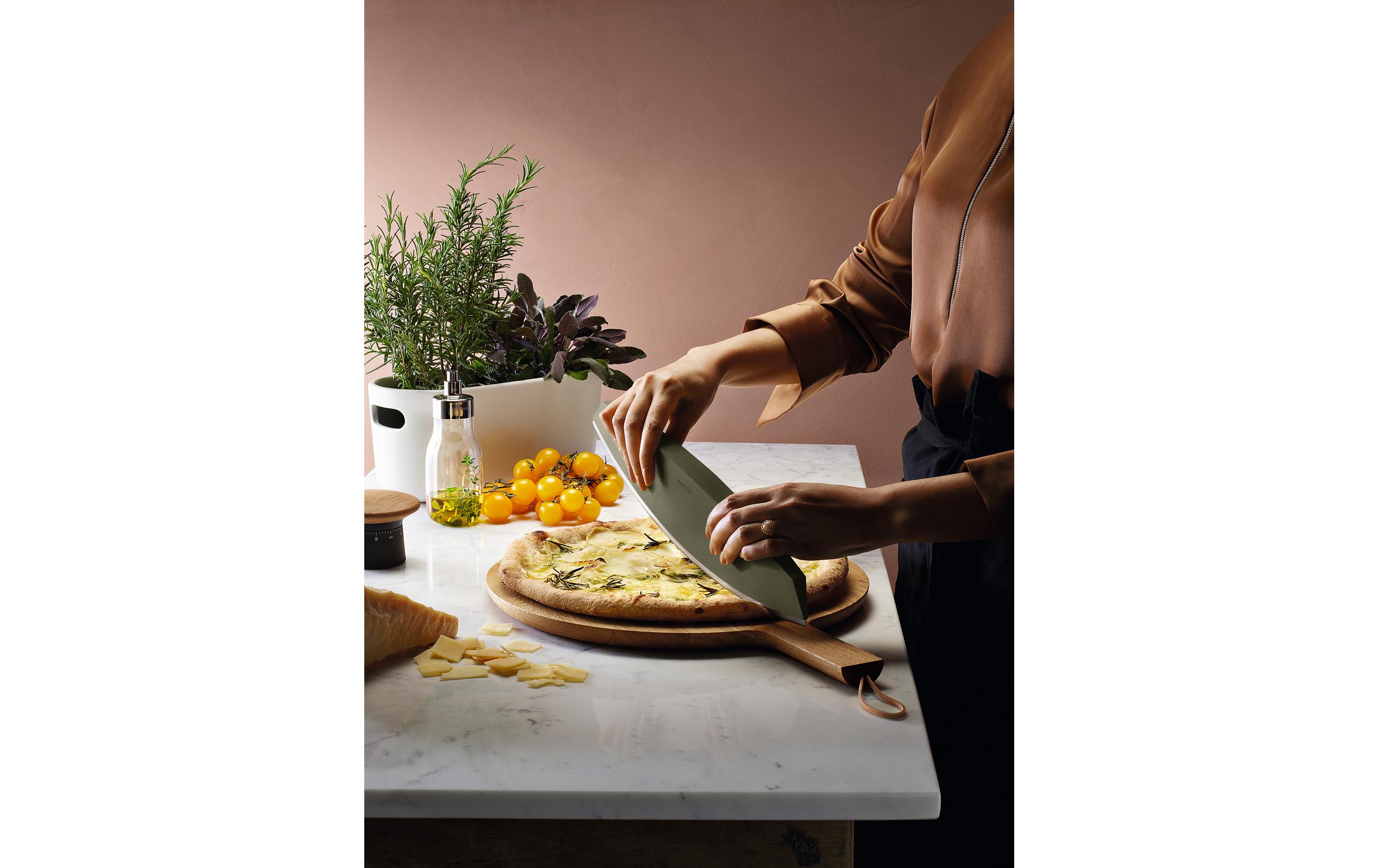 Pizzamesser Green Tool GrünPizza- und Kräutermesser